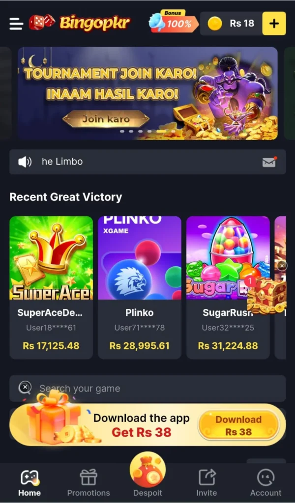 bingopkr game